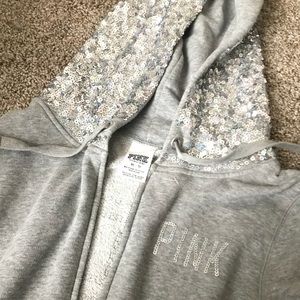 Victoria secret PINK zip-up sweater/hoodie